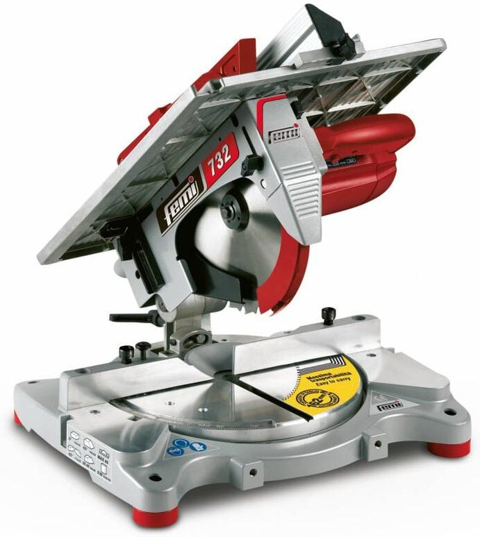 Kapp- und Gehrungssäge 732 Ø254 mm Femi Kohlemotor 1550W 230V - 8420028