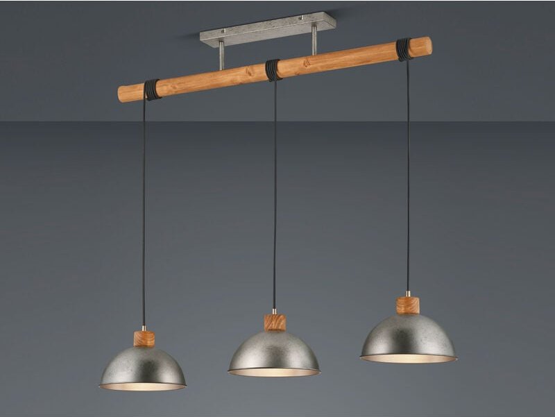 Trio - Pendelleuchte delhi Nickel Antik 107 x 25,5 x 215cm max. 60W Deckenlampe