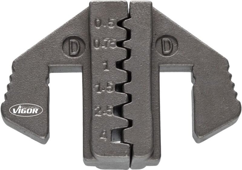 Crimp-Einsatz d: für Aderendhülsen mit und ohne Kragen von 0,5 – 4,0 mm2 ∙ V2499-D