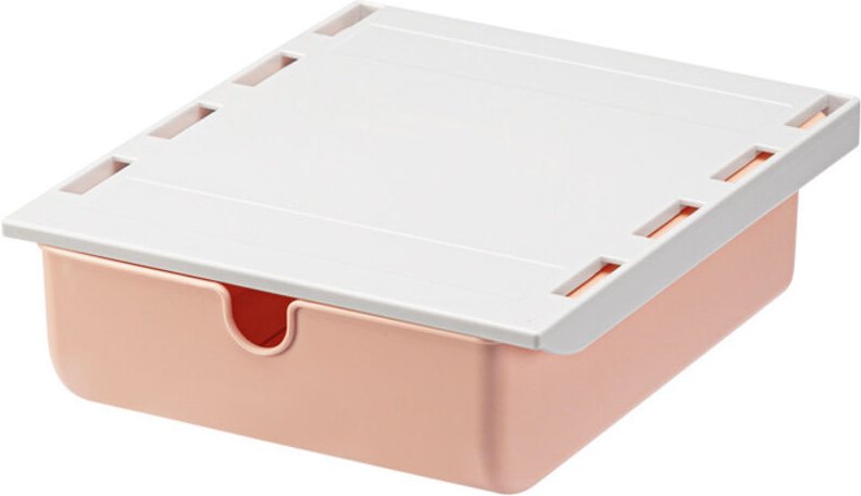 Linghhang - Pink) Untertischschublade, Aufbewahrungsschublade, versteckte Schublade, Schreibtisch-Organizer, stanzfreie ...