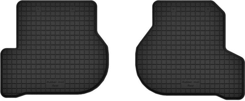 Gummifußmatten für den hinteren Kofferraum (2 Stück), universell passend für: Seat Altea XL Minivan (08.2008-2015)