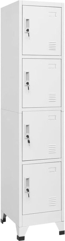 Schließfachschrank mit 4 Fächern 38x45x180 cm Vidaxl