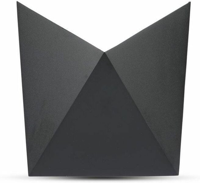 V-TAC LED Pocket Wandleuchte 5W 110LM/W Schwarz Warmweiß IP65