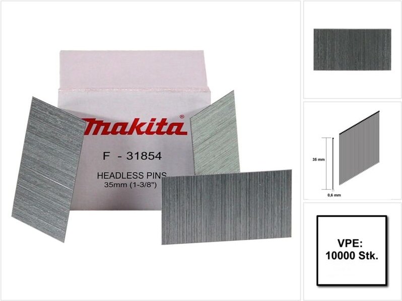 Stift 0.6x35mm BPT350 (F-31854) 10000 Stk - Makita