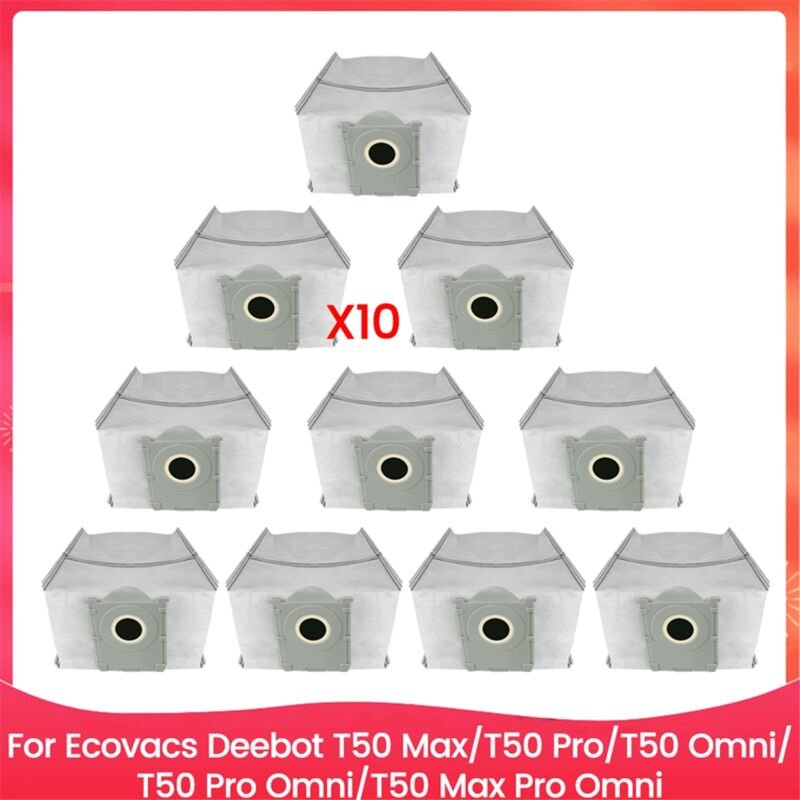Staubsaugerbeutel für T50 Max, Ersatzteile, 10 Stück