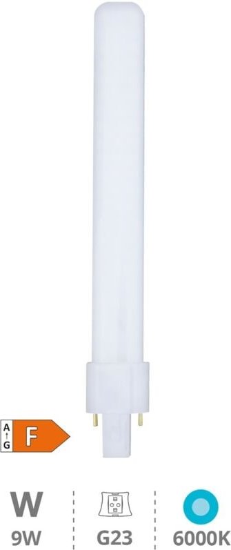 LED-Lampe PL 2P 9W G23 6000K 880lm