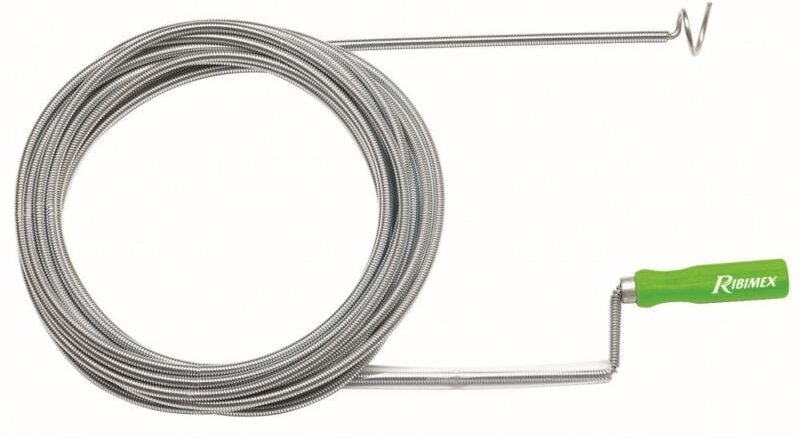 Haken-Spülbeckenreiniger - 10 m - 20 mm Kopf - RIBIMEX - PRFD100C