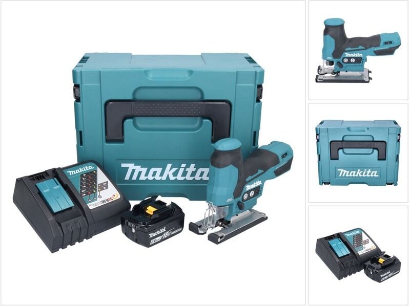 Thumbnail - Djv 185 RG1J Akku Pendelhubstichsäge 18 v Brushless + 1x Akku 6,0 Ah + Ladegerät + Makpac - Makita