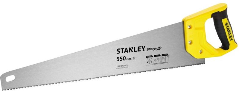 Stanley - Handsäge Sharp Cut 550mm / 22', 7TPI