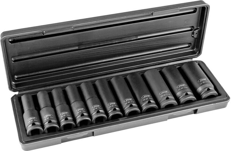 JBM - Satz mit 11 1/2' Sechskant-Kraft-Steckschlüsseln 52342