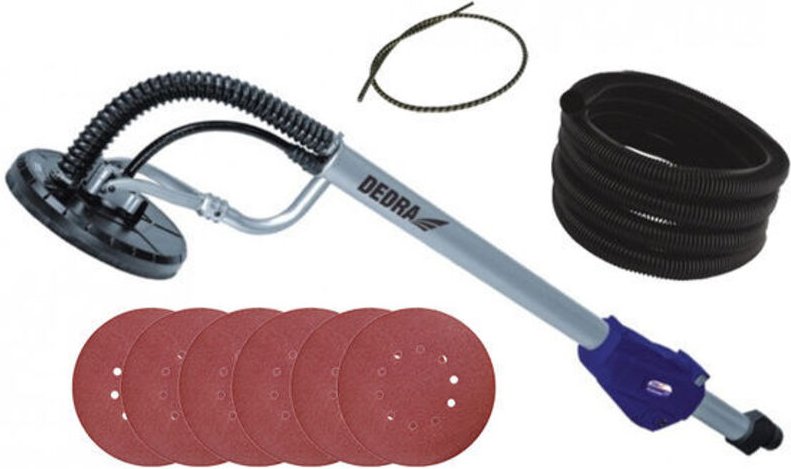 DED7748 Handschleifmaschine Plattenschleifmaschine de Gipskarton 2000 rpm Schwarz, Blau, Grau 710 w - Dedra