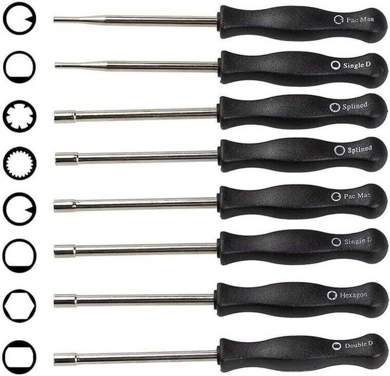 Thumbnail - 8-teiliges Vergaser-Einstellwerkzeug-Set, verschiedene Vergaser-Schraubendreher, Vergaser-Einstellung für 2-Takt-Motoren