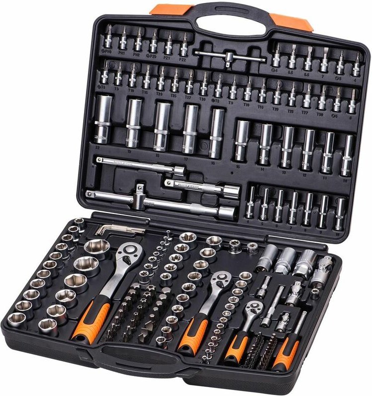 Varan Motors - VT13019 STECKSCHLÜSSEL SATZ 171 TLG 1/2'' 3/8'' 1/4'' RATSCHENKASTEN NUSSKASTEN KNARRE