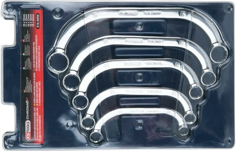 CHROMEplus Starter- und Blockschlüssel-Satz, 5-tlg