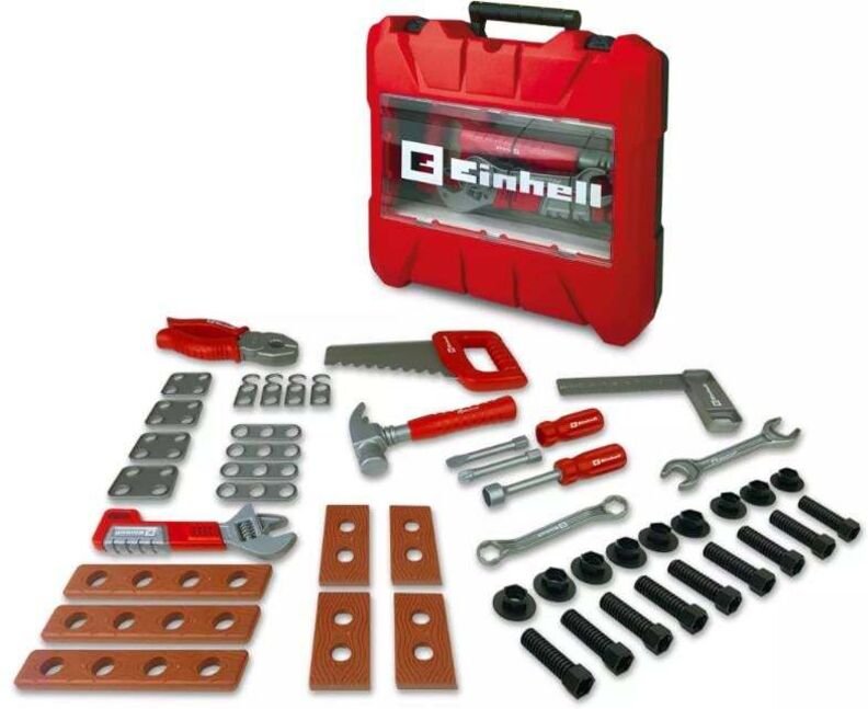 Einhell Kids Kinder-Werkzeugkoffer 50-teilig Spielwerkzeugkoffer