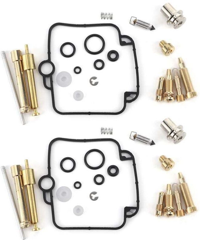 Vtizikl Kit de réparation et de reconstruction de carburateur, 2 ensembles, avec composants d'étanchéité, pour Suzuki GS...