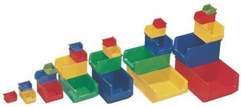 Sichtlagerkasten L500/450xB310xH200mm PE grün TECWERK