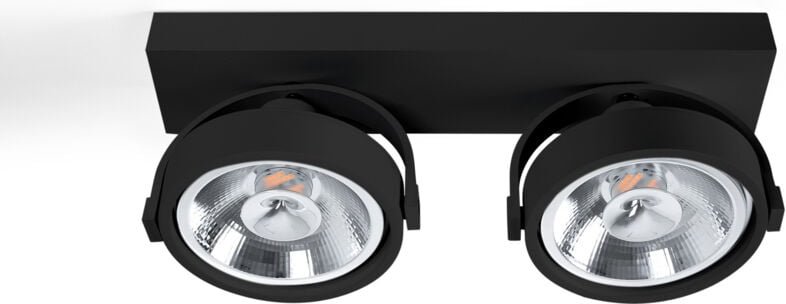 Doppelter verstellbarer Deckenstrahler IRIS + 2 AR111 GU10
