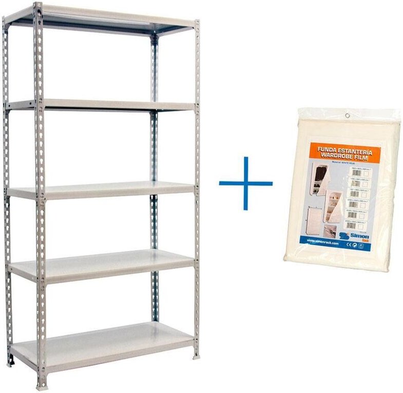 Thumbnail - Simonrack Moderne Metallregal Weiß 5 Regalböden