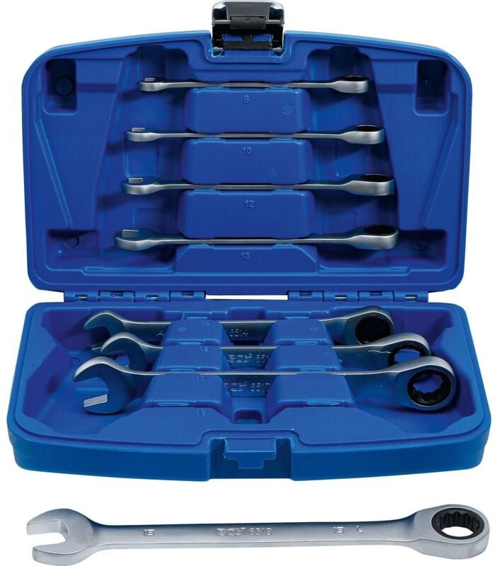 Ratschenring-Maulschlüssel-Satz sw 8 - 19 mm 8-tlg.