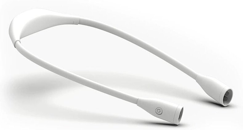 Linghhang - LED-Leselampe zum Umhängen, flexibel, 3 Farben, dimmbar, per usb wiederaufladbar, freihändige Nachttischlamp...