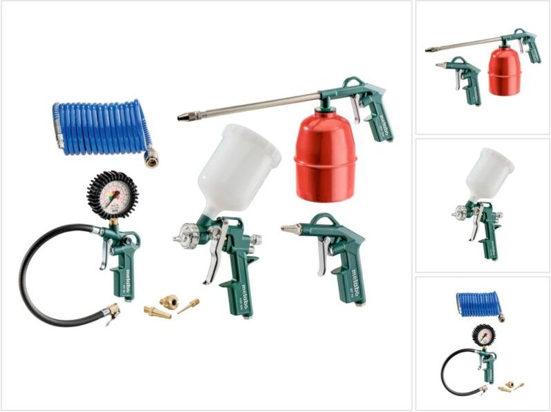 Druckluft-Werkzeugset lpz 7 Set, Karton - Metabo