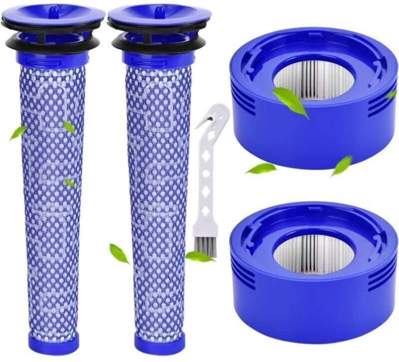 V8-Filter für Dyson 2-teiliger V7 V8 Vorfilter und Motorfilter für Dyson V8 V7 Fluffy Akku-Staubsauger mit HEPA-Filtern ...