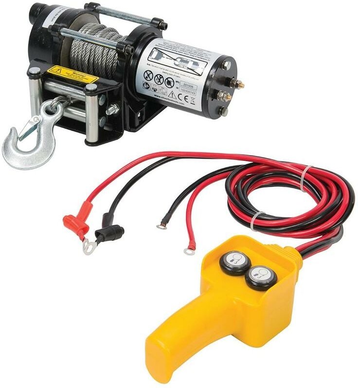 Silverline - Elektrische Seilwinde, 12 v 900 kg