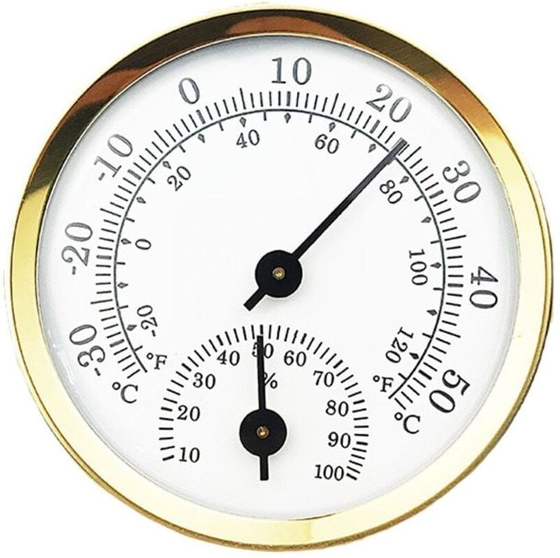 Hygrometer-Thermometer, Innen- und Außenthermometer, Feuchtigkeitssensor, Innenthermometer und Innenhygrometer, misst Te...