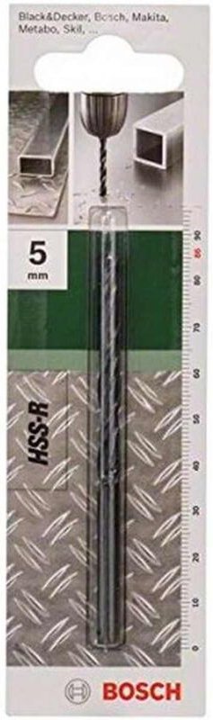 Bosch - Accessories 2609255011 hss Metall-Spiralbohrer 5 mm Gesamtlänge 86 mm rollgewalzt din 338 Zyl