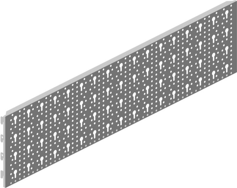 Stahl-Lochplatte Stahl weiß Länge 800 mm Breite 200 mm