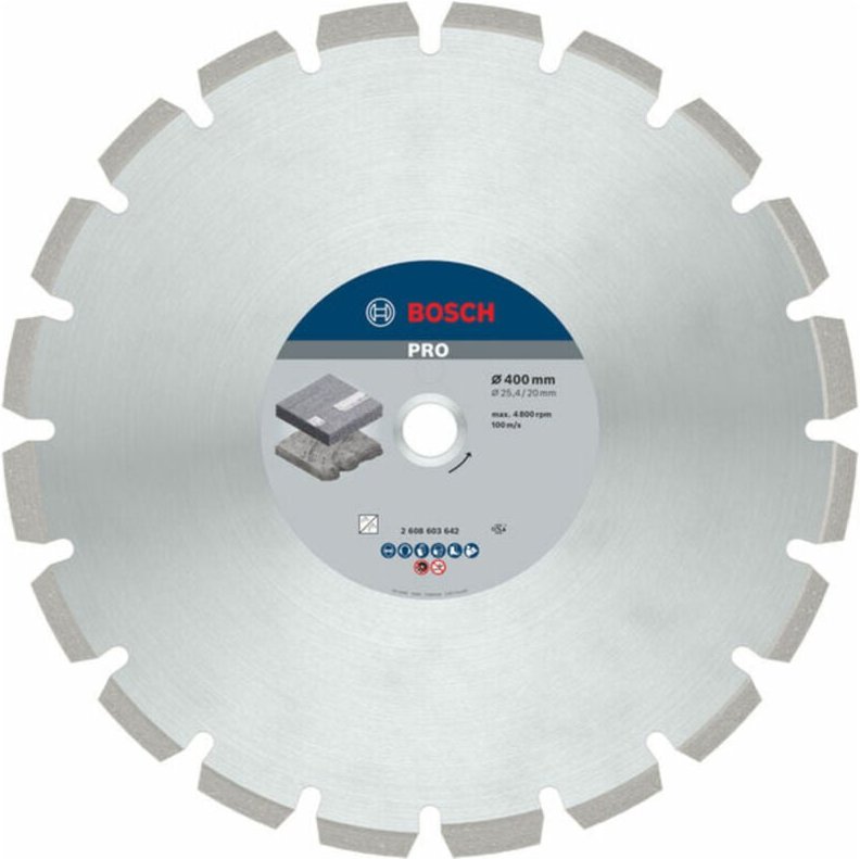 Bosch - Diamanttrennscheibe Best for Asphalt 400 x 20,00/25,40 x 3,2 x 12 mm