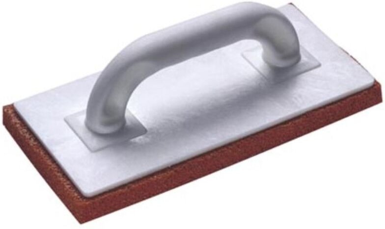 Reibebrett - kunststoff - roter schwammgummibelag