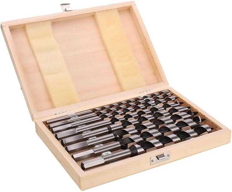 Linghhang - 230 mm Spiralbohrer-Set, 8-teilig 6/8/10/12/16/18/20 mm, geeignet für sechseckigen Holzgriff, lange, tiefe H...