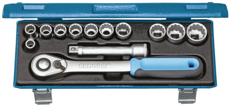 Gedore - Steckschlüssel-Satz 1/2' 13-tlg ud 10-24mm, d 19 KMU-20, 2545829