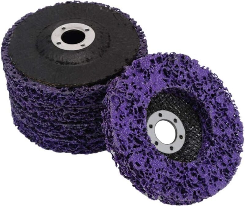 Ladacèe - 5er-Pack Winkelschleifer-Schleifscheiben – Reinigungsscheibe zum Entfernen von Farbe und Rost (125 x 16 mm).