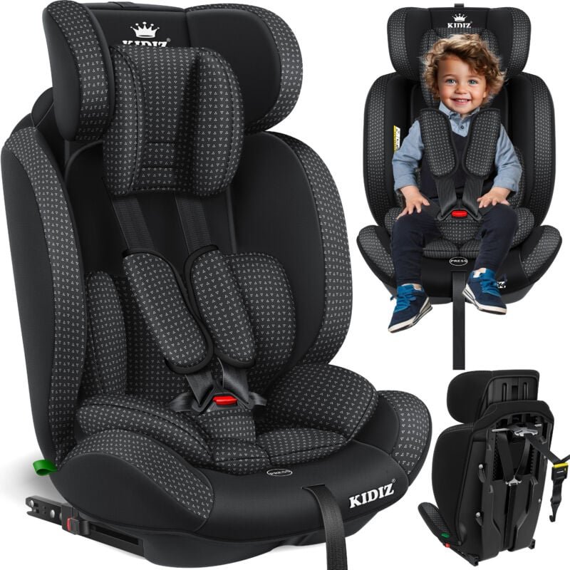 Thumbnail - KIDIZ® Autokindersitz Triangle Premium Kindersitz Kinderautositz Autositz Sitzschale 9 kg - 36 kg 1-12 Jahre Gruppe 1/2/...