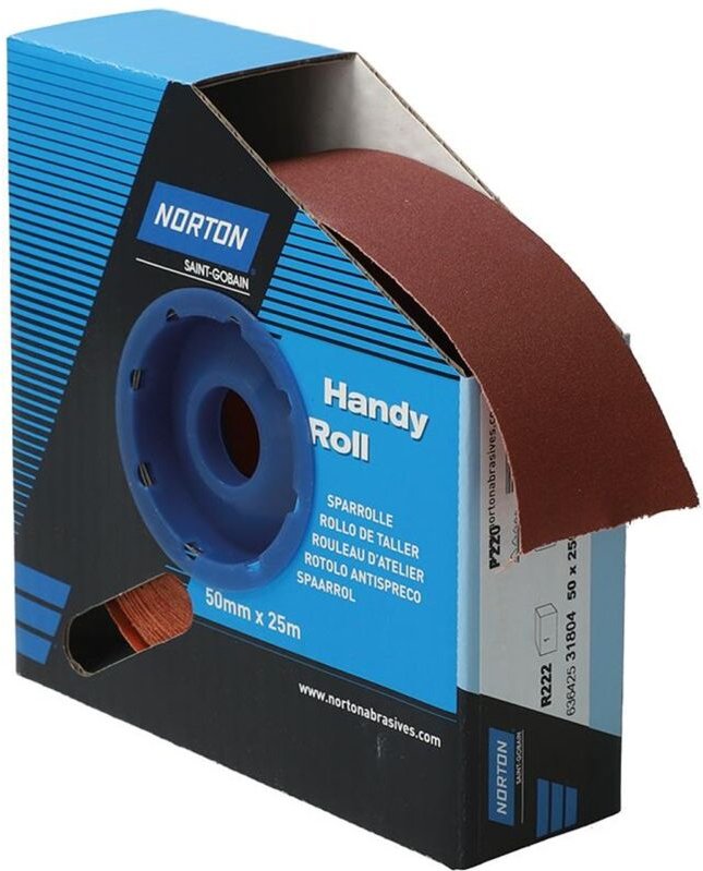 FP - Saint Gobain Norton Clipper Sparrolle R222 50 mmx25 m P220