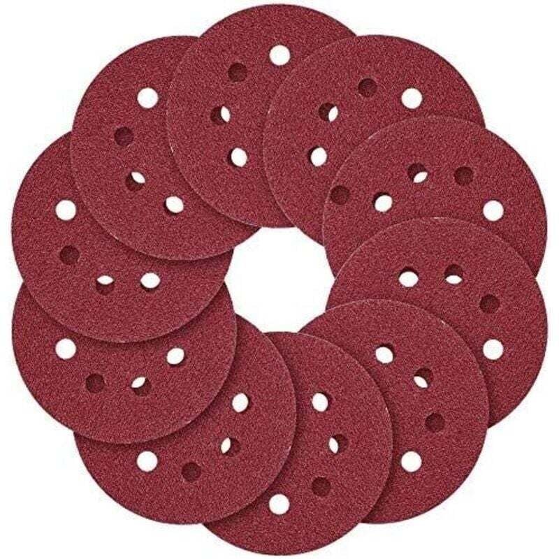 Schleifscheiben, 125 mm (5 Zoll), 8 Klettlöcher, 40 60 80 100 120 150 180 240 320 400 600 800 Schleifpapier, gemischte K...