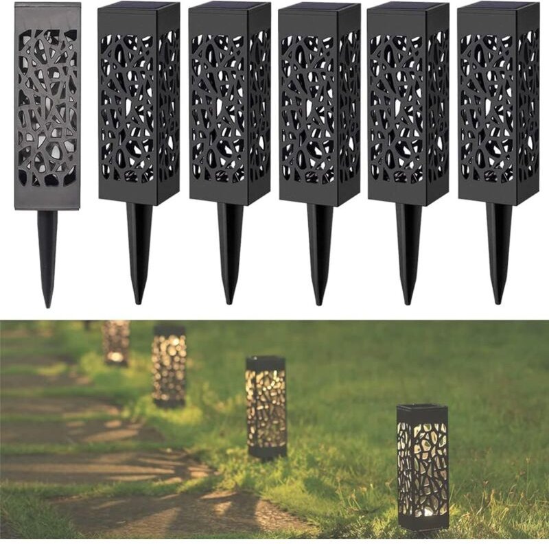 Solar Gartenleuchten Außen Bodenleuchten, wasserdichte Außenlandschaftsleuchten Kabellose LED Gartenlampe Dekoration Sol...