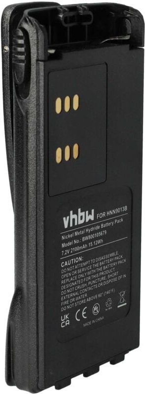 Vhbw - Akku Ersatz für Motorola HNN9010A, HNN9010AR, HNN9011BR, HNN9011R, HNN9012BR, HNN9012R für Funkgerät, Walkie Talk...