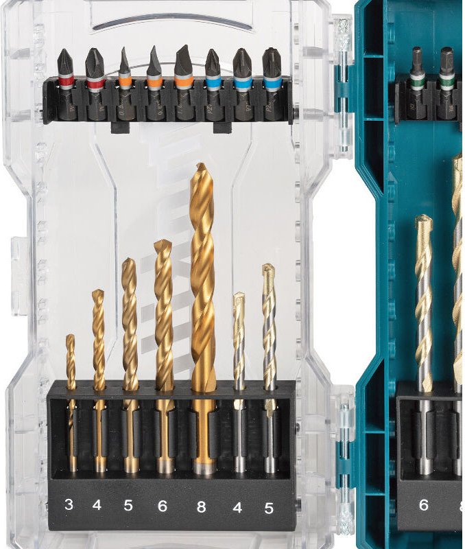 Box mit 29 Bohrern und Bits von Makita E-07054
