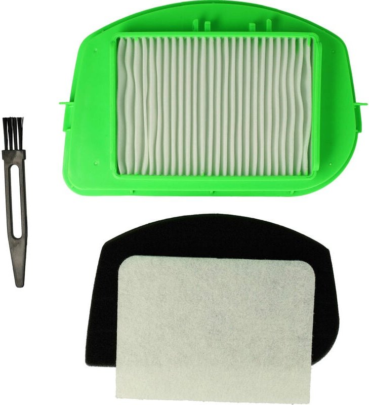 4-tlg. Filter + Pinsel Set kompatibel mit Moulinex MO2731PA/4Q0, MO2759PA/4Q0 Staubsauger - Vhbw