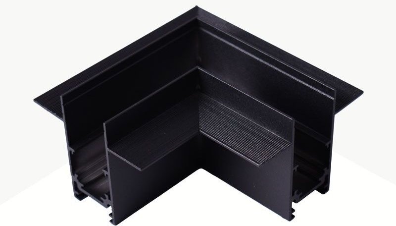 L-Verbinder für Einbau-Magnetschienen 20 mm - Horizontal