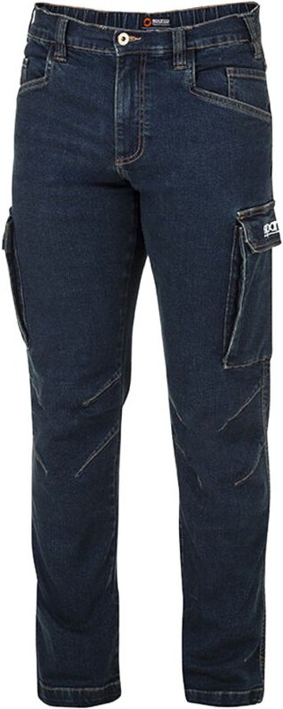 Dallas Stretch-Arbeitsjeans mit mehreren Taschen - m - Sparco