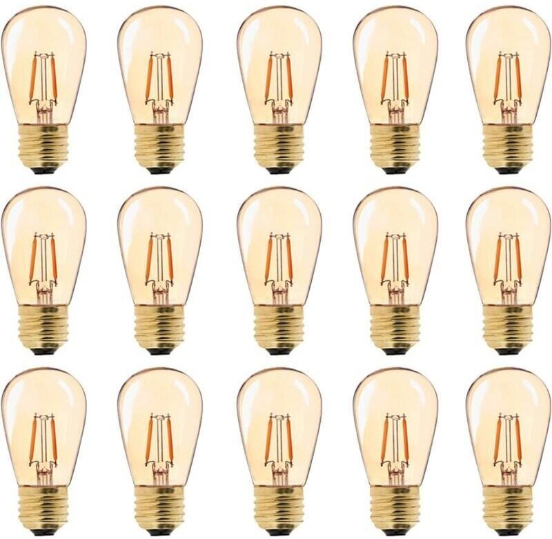 Ymyny - led E27 Vintage Glühbirne, ST45, einfach zu verwenden, 1 w = 10 w Glühlampen, superwarmes Weiß, 2200 k, E27 mitt...