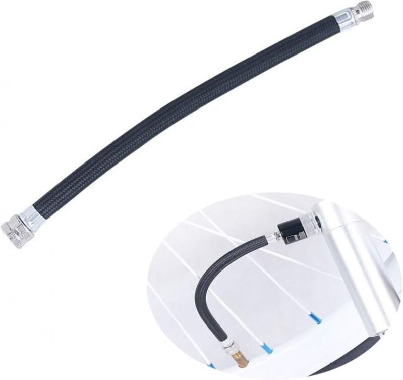 Flexibler Schlauchadapter, Hochdruck-Luftpumpe, Fahrradzubehör, Fahrradpumpe, Verlängerungsschlauch für Schrader-Ventil