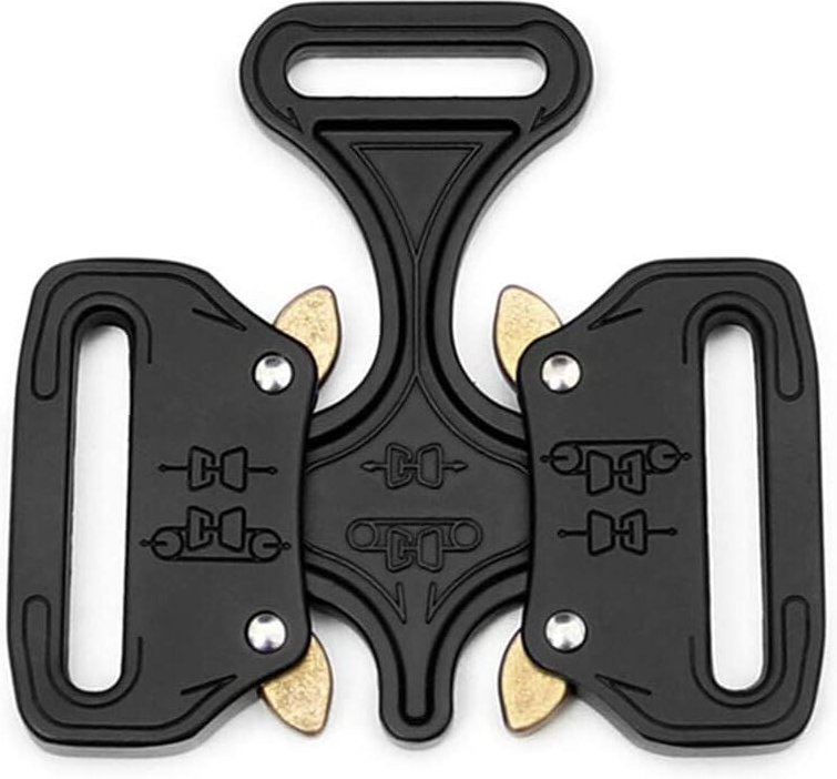 Taktische Schnalle aus schwarzem Metall in Militärqualität für Hundehalsbänder, Reisetaschen, DIY-Gürtel, Kleidungszubeh...