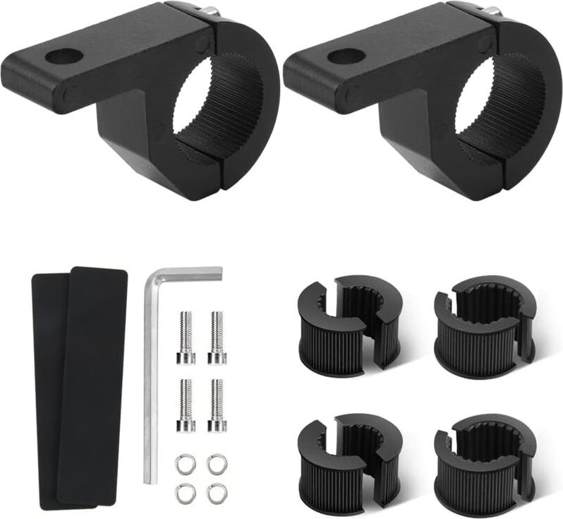 Ersandy - Arbeitsscheinwerfer-Montagehalterung, 19–32 mm, universelle Arbeitslicht-Röhrenklemme, Montagehalterung, Nebel...