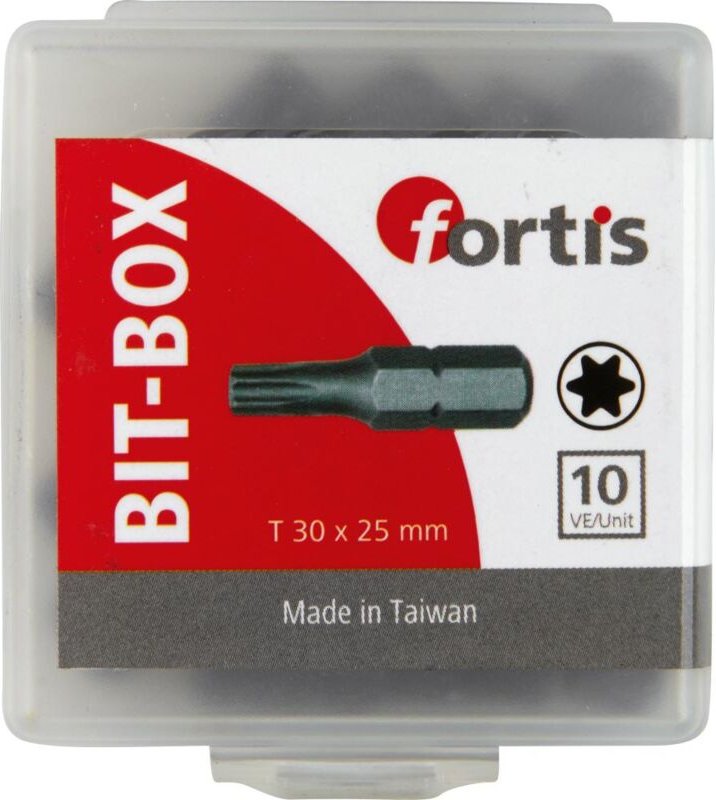 Thumbnail - Bit zähhart 1/4' DIN3126 C6,3 T30x25mm 10er Pack Fortis